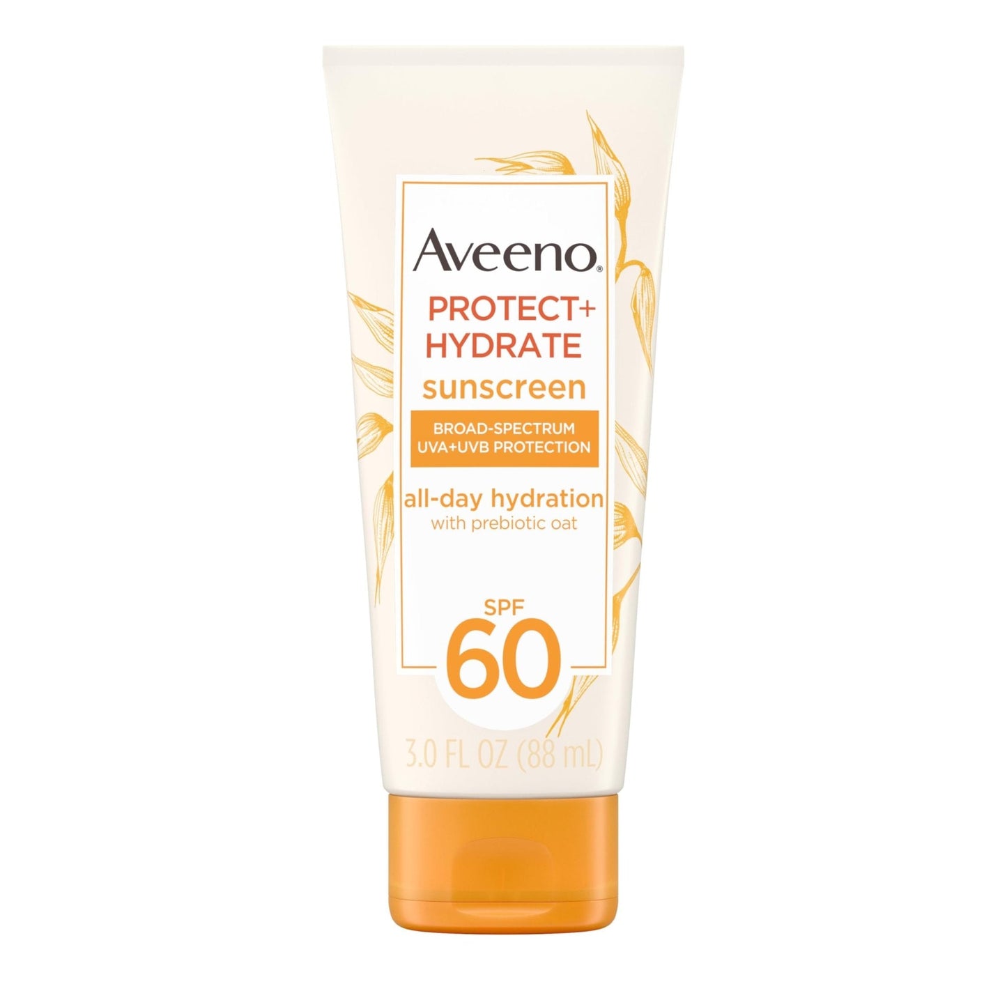 Aveeno Protect + Hydrate Moisturizing Body Sunscreen Lotion with Broad Spectrum SPF 60 & Prebiotic Oat, Weightless & Refreshing Feel - PrimeBioHealth - canada supplements