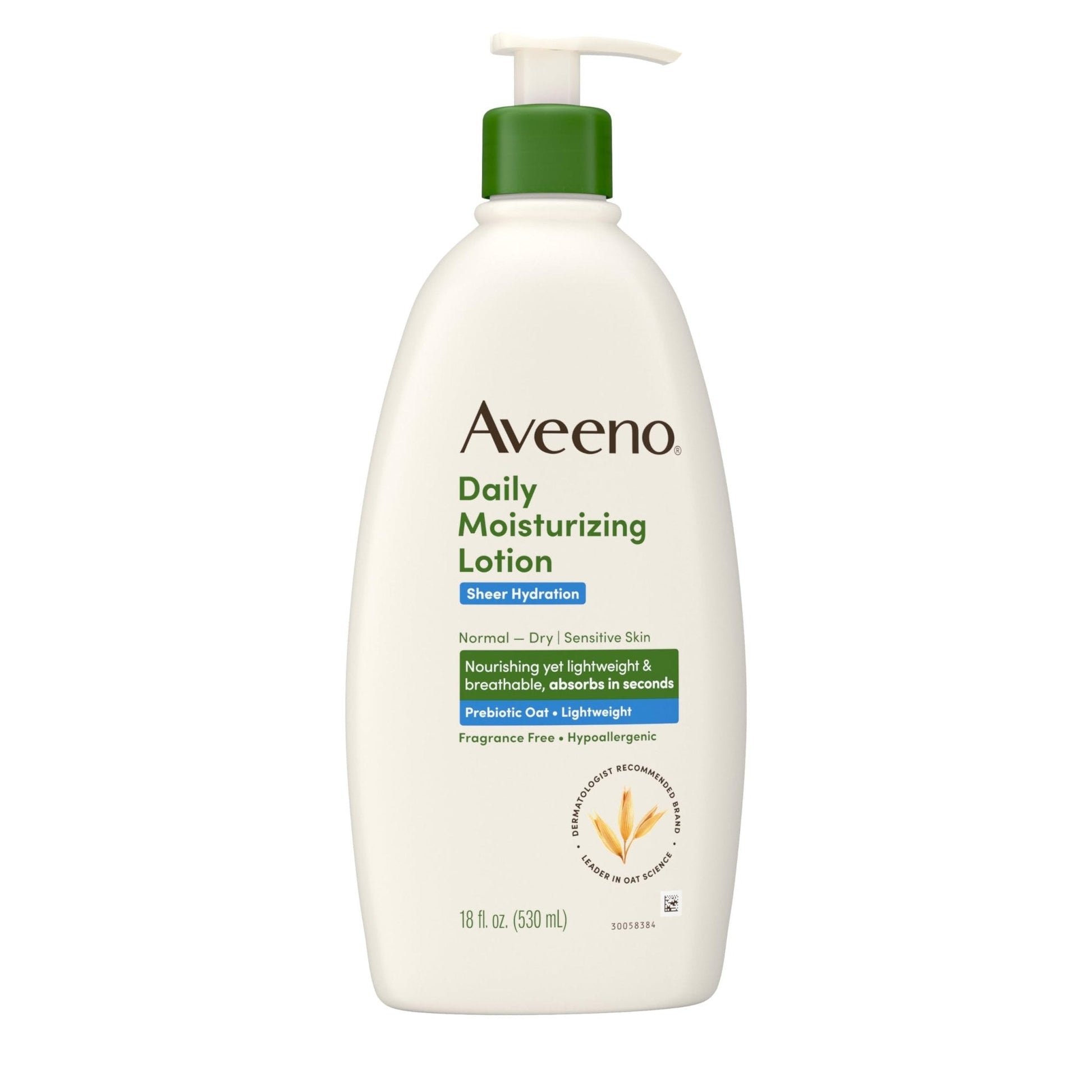 Aveeno Sheer Hydration Fragrance-Free Daily Moisturizing Lotion with Prebiotic Oat for Dry Skin, Lightweight - PrimeBioHealth - canada supplements