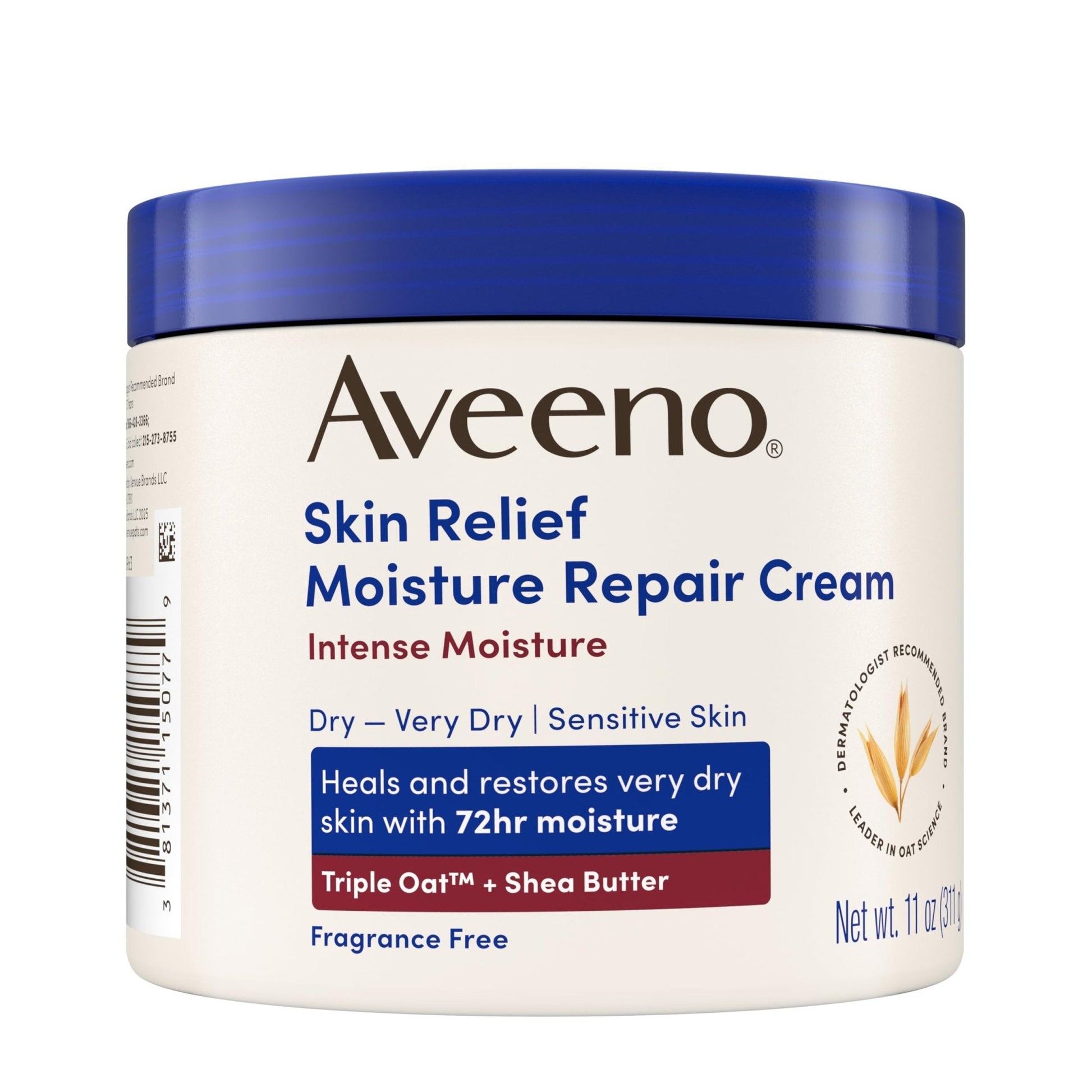 Aveeno Skin Relief Intense Moisture Repair Body Cream with Triple Oat & Shea Butter Formula, Helps Heal, Repair & Restore Very Dry Skin - PrimeBioHealth - canada supplements