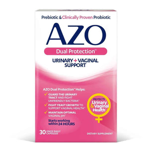 AZO Bladder Control with Go-Less® & Weight Management Dietary Supplement & Dual Protection | Urinary + Vaginal Support*