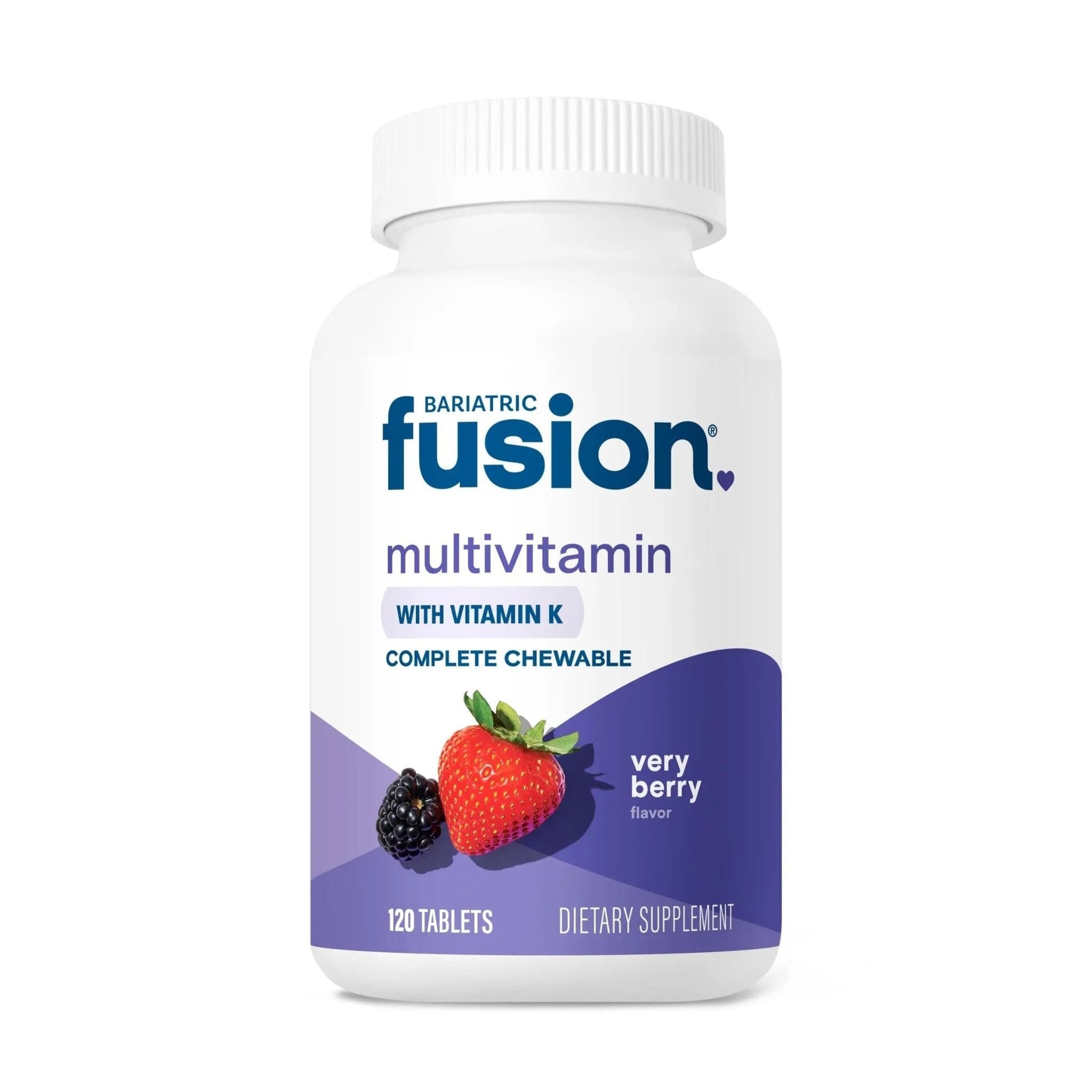 Bariatric Fusion Very Berry Complete Chewable Bariatric Multivitamin with Iron and Vitamin K for Bariatric Surgery Patients Including - PrimeBioHealth - canada supplements