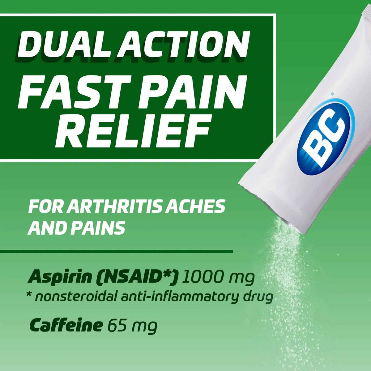 BC Pain Relief Powder, Arthritis Pain, 50 ct (Pack of 1)