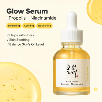 Beauty of Joseon Glow Serum Propolis and Niacinamide Hydrating Facial Soothing Moisturizer for Uneven Skin - PrimeBioHealth - canada supplements