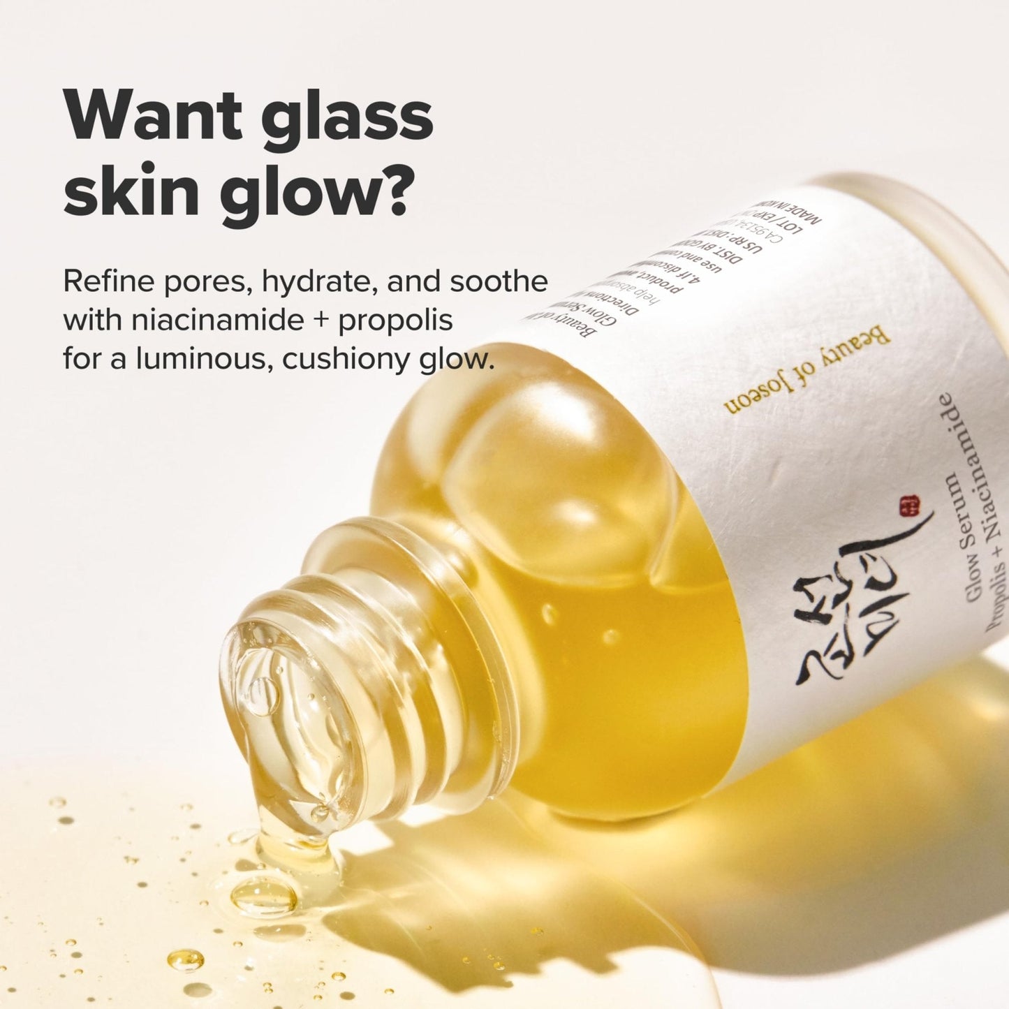 Beauty of Joseon Glow Serum Propolis and Niacinamide Hydrating Facial Soothing Moisturizer for Uneven Skin - PrimeBioHealth - canada supplements