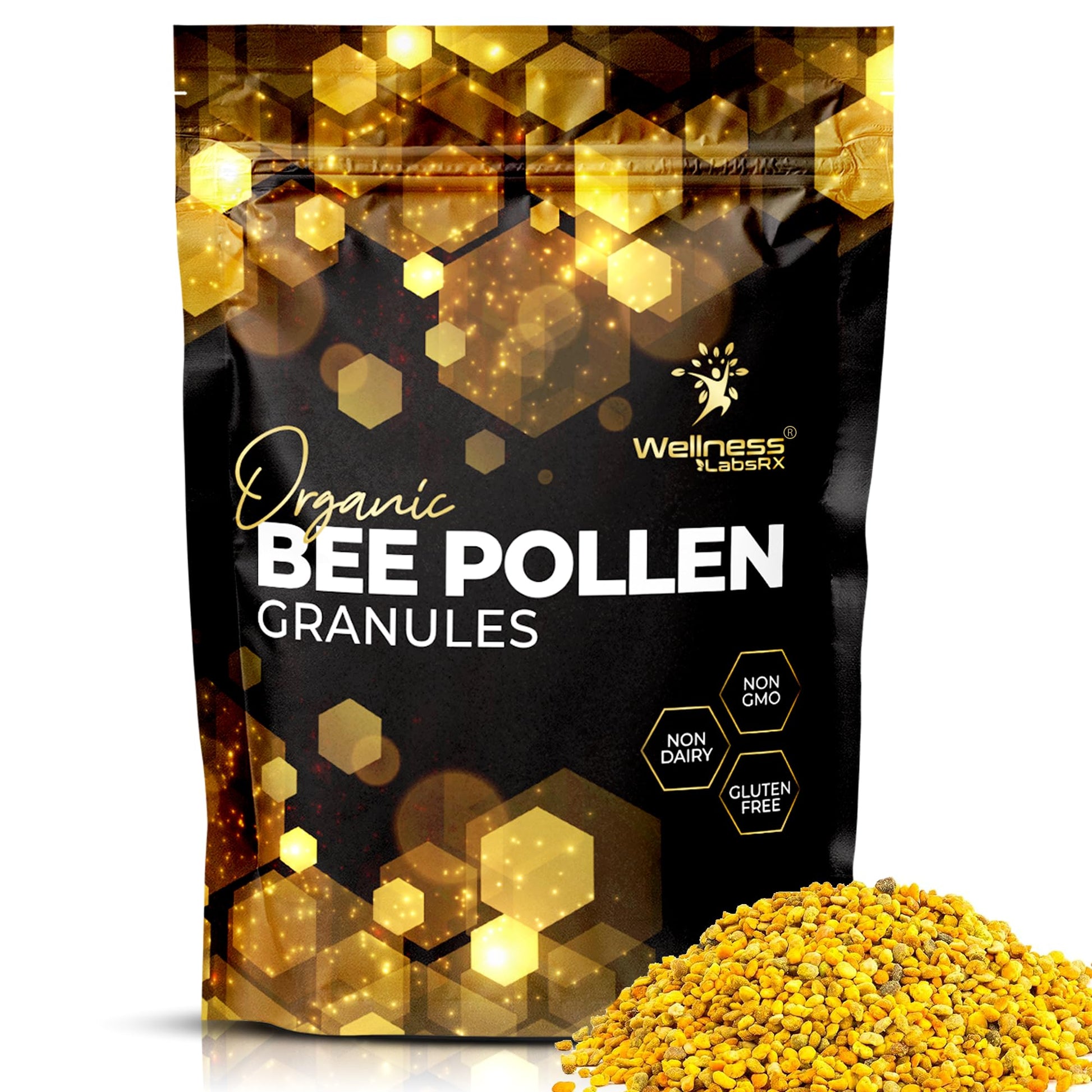 Bee Pollen Granules Third-Party Tested, 1 Lbs. - Bee Pollen for Women, Keto-Friendly Super Food Supplement Packed with Proteins, Vitamins & Minerals - Immune Support, Energy Boost, Digestive Wellness - PrimeBioHealth - canada supplements