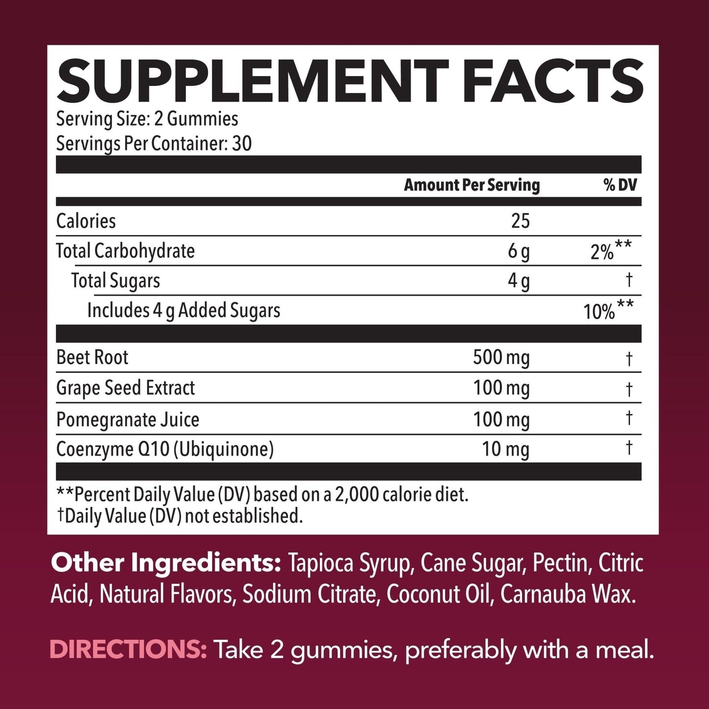 Beet Root Gummies with COQ10 & Pomegranate - Nitric Oxide Supplement for Men and Women - Beetroot for Endurance, Performance, Recovery - Vegan, Non-GMO, Gluten Free - PrimeBioHealth - canada supplements