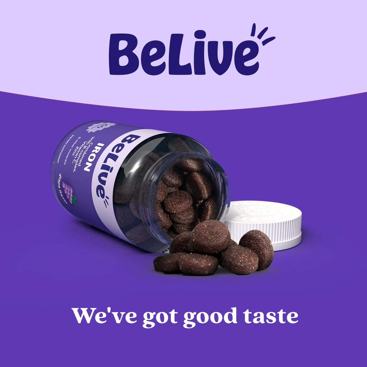 BeLive Iron Gummies - Multivitamin Supplement with Vitamin C, A, B & Zinc, Supports Blood Oxygen, Vegan Iron Supplements for Women, Men & Kids - PrimeBioHealth - canada supplements