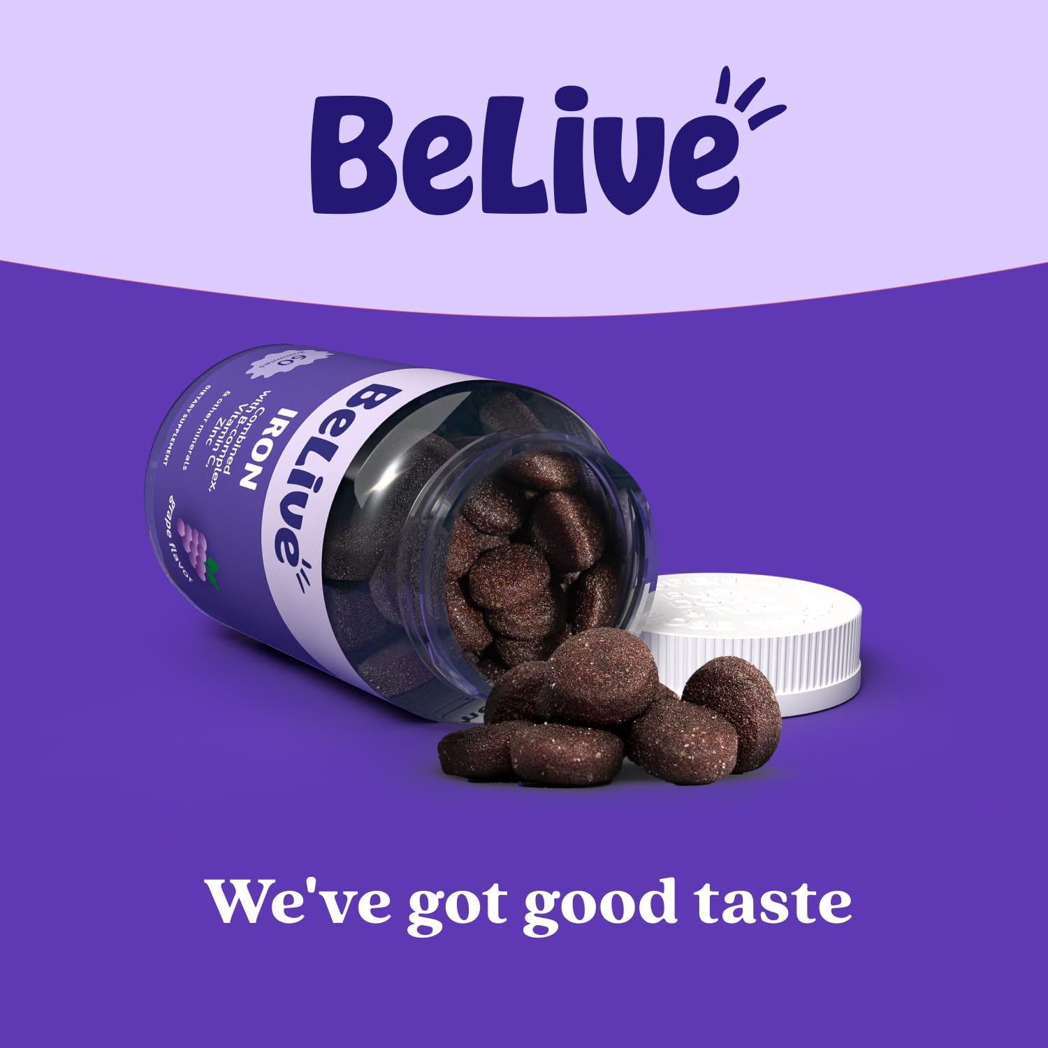 BeLive Iron Gummies - Multivitamin Supplement with Vitamin C, A, B & Zinc, Supports Blood Oxygen, Vegan Iron Supplements for Women, Men & Kids - PrimeBioHealth - canada supplements