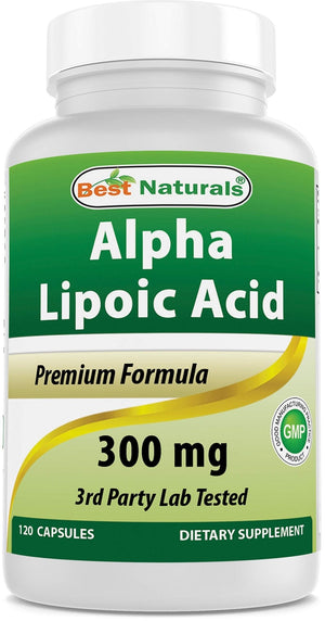 Best Naturals Alpha Lipoic Acid 300 mg 120 Capsules - PrimeBioHealth - canada supplements