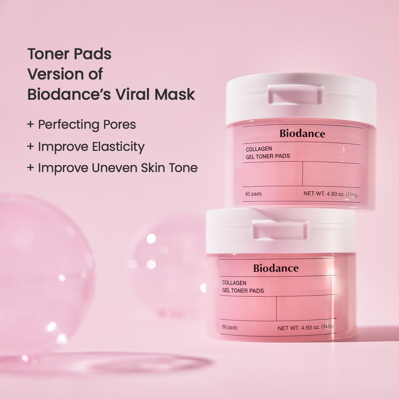 Biodance Collagen Gel Toner Pads, Pore Minimizer for Face, Improving Elasticity, Plumping Toner Pads for Sensitive Skin - PrimeBioHealth - canada supplements