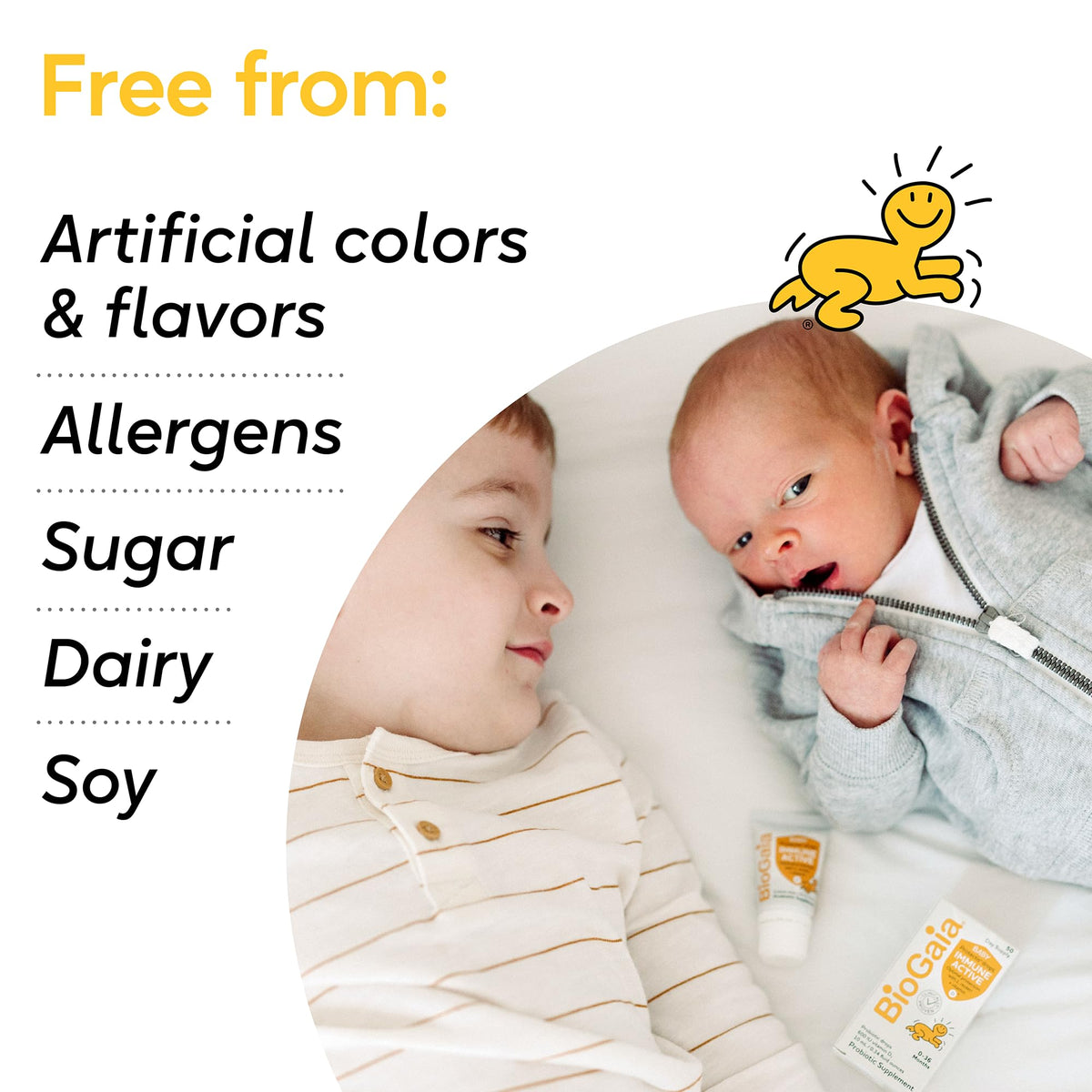 BioGaia Immune Active Baby Probiotic Drops + Vitamin D | for Babies & Toddlers 0-36 Months | Supports Digestive & Immune Health - PrimeBioHealth - canada supplements