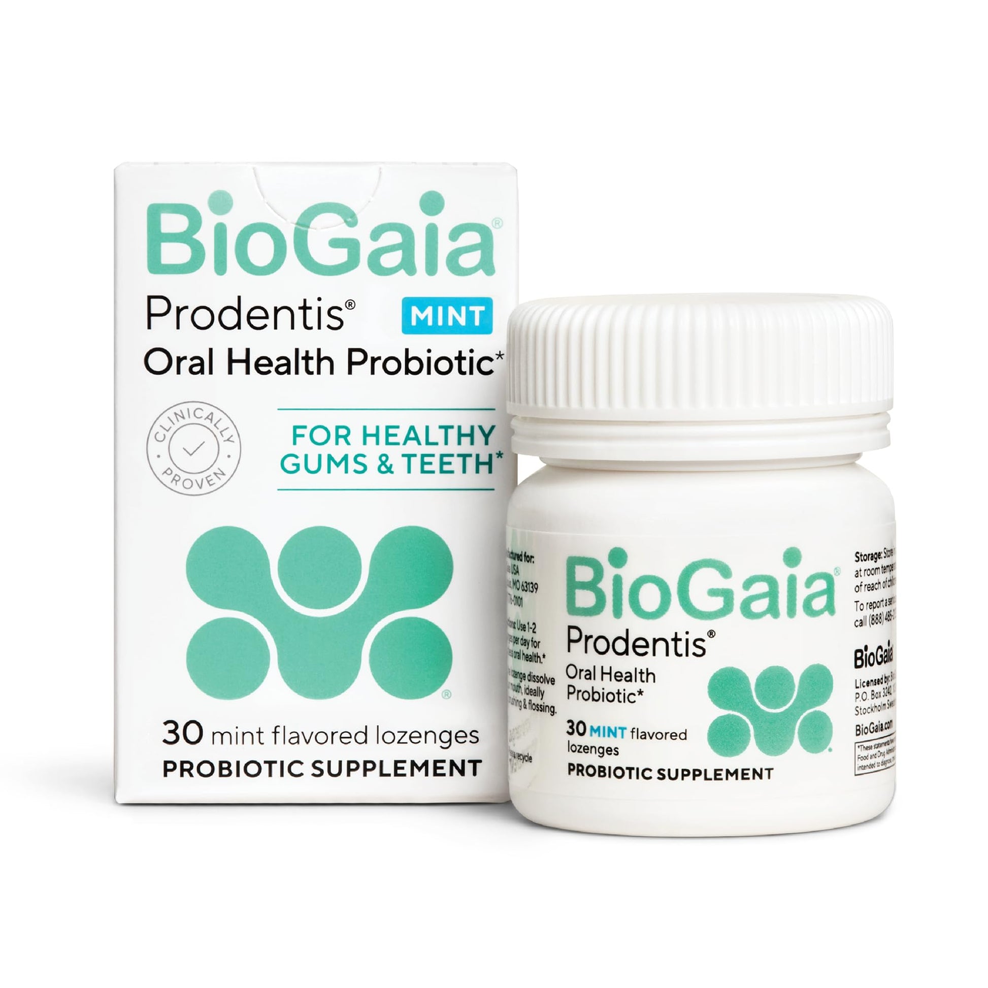 BioGaia Prodentis | Oral Probiotics | Promotes Healthy Gums & Teeth | Defends Against Bad Breath & Dental Problems | Improves Oral Health - PrimeBioHealth - canada supplements