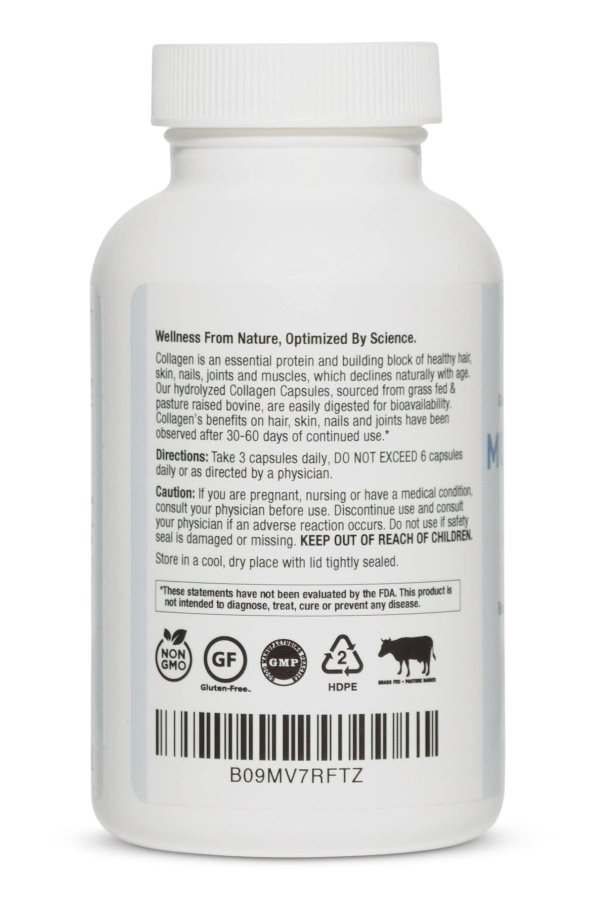 BioOptimal Multi-Collagen Supplement Capsules, Types I, II, III, V, & X Collagen, 90 Capsules - PrimeBioHealth - canada supplements
