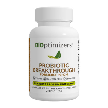 BIOptimizers Probiotic Breakthrough – Lactobacillus Plantarum OM Probiotics & Prebiotics Health Supplement for Gut, Digestive & Immune Support Probiotics - PrimeBioHealth - canada supplements