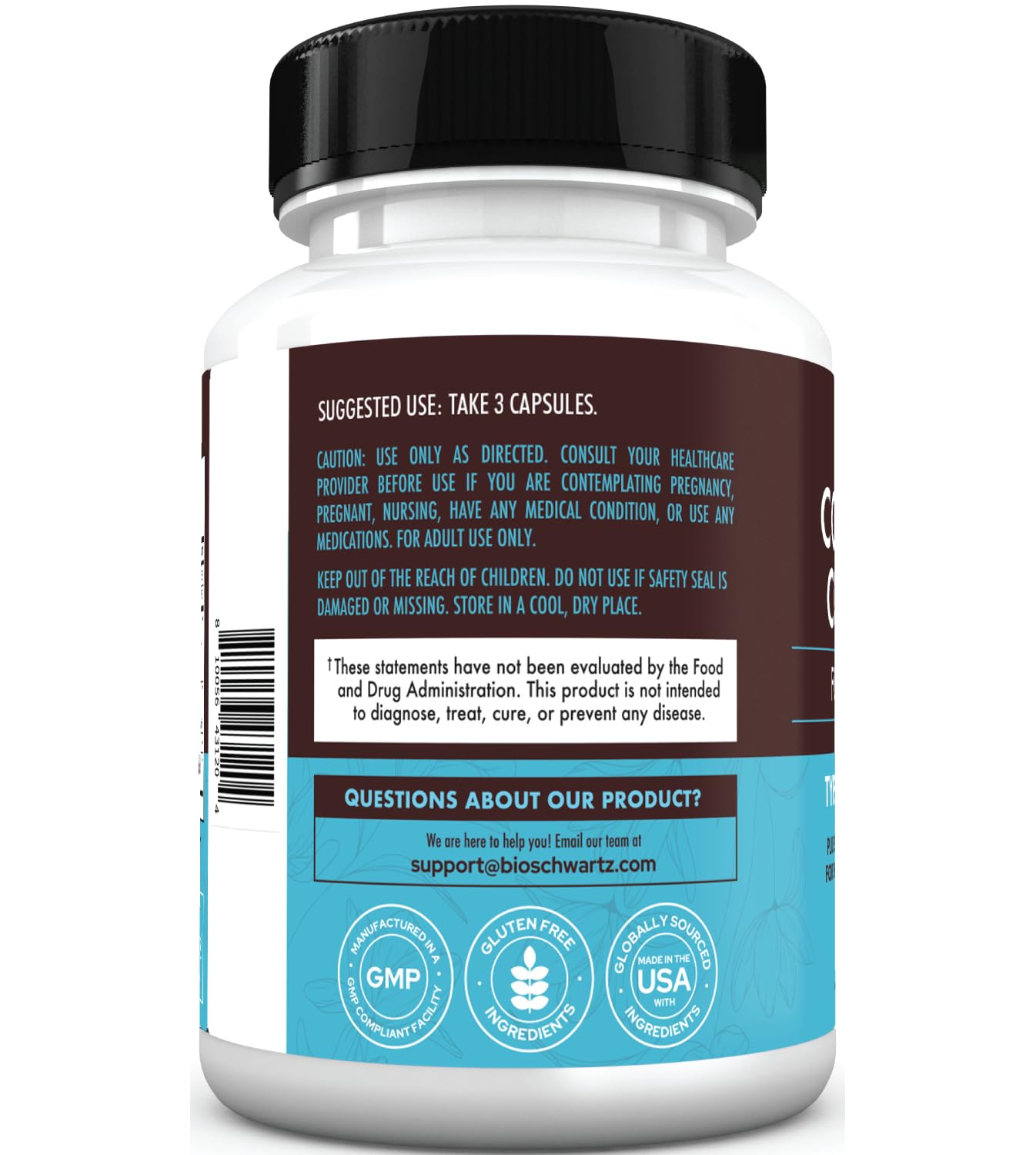 BioSchwartz Hydrolyzed Collagen Peptide Capsules - Multi Collagen Supplements for Women Types I, II, III, V, X with Vitamin C, Biotin, - PrimeBioHealth - canada supplements