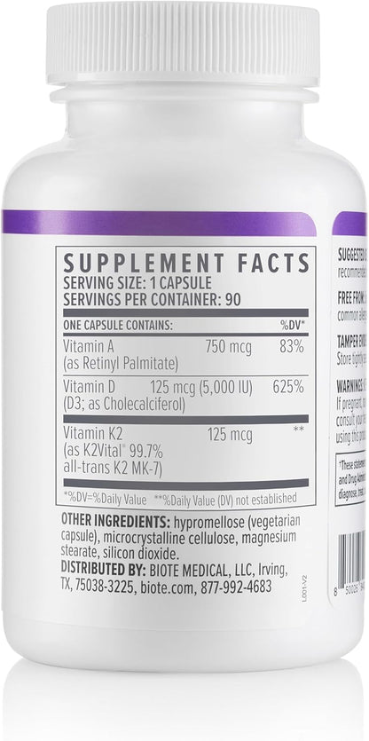 Biote Nutraceuticals - ADK 5 - Immunity + Cardiovascular (90 Capsules) - PrimeBioHealth - canada supplements