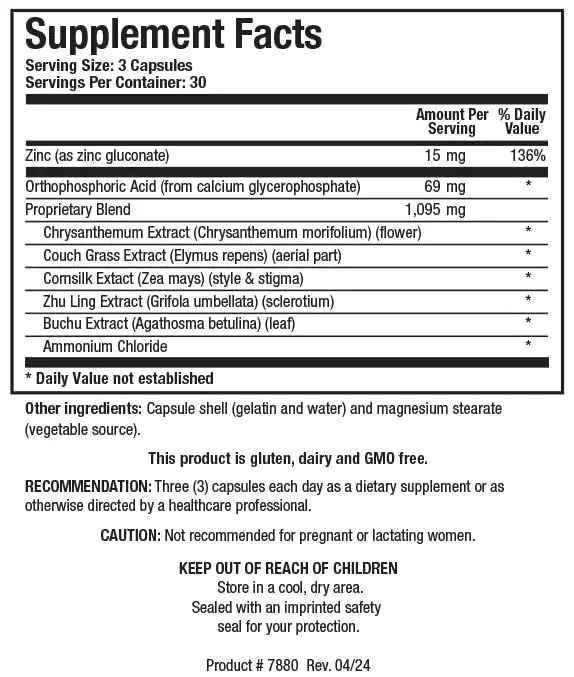 Biotics Research UT Complex™– Chrysanthemum, Couch Grass, Cornsilk, Zhu Ling and Buchu Extract, Urinary Tract Support, Kidney Function, Renal Health. 90 Capsules.