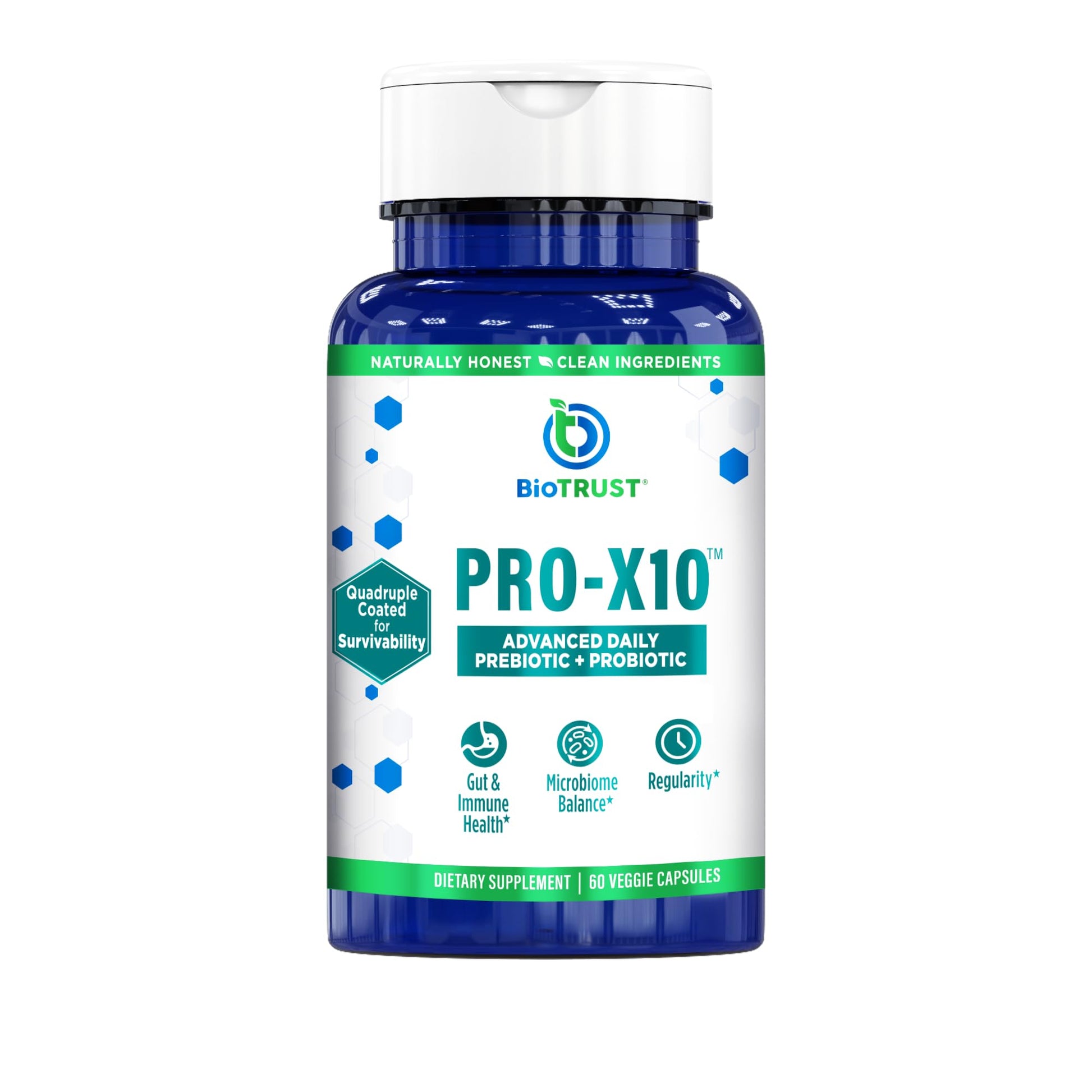 BioTrust Pro-X10 2.0 Probiotic Supplement - Probiotics for Digestive Health with Prebiotics - Immune System Support and GI Health - PrimeBioHealth - canada supplements