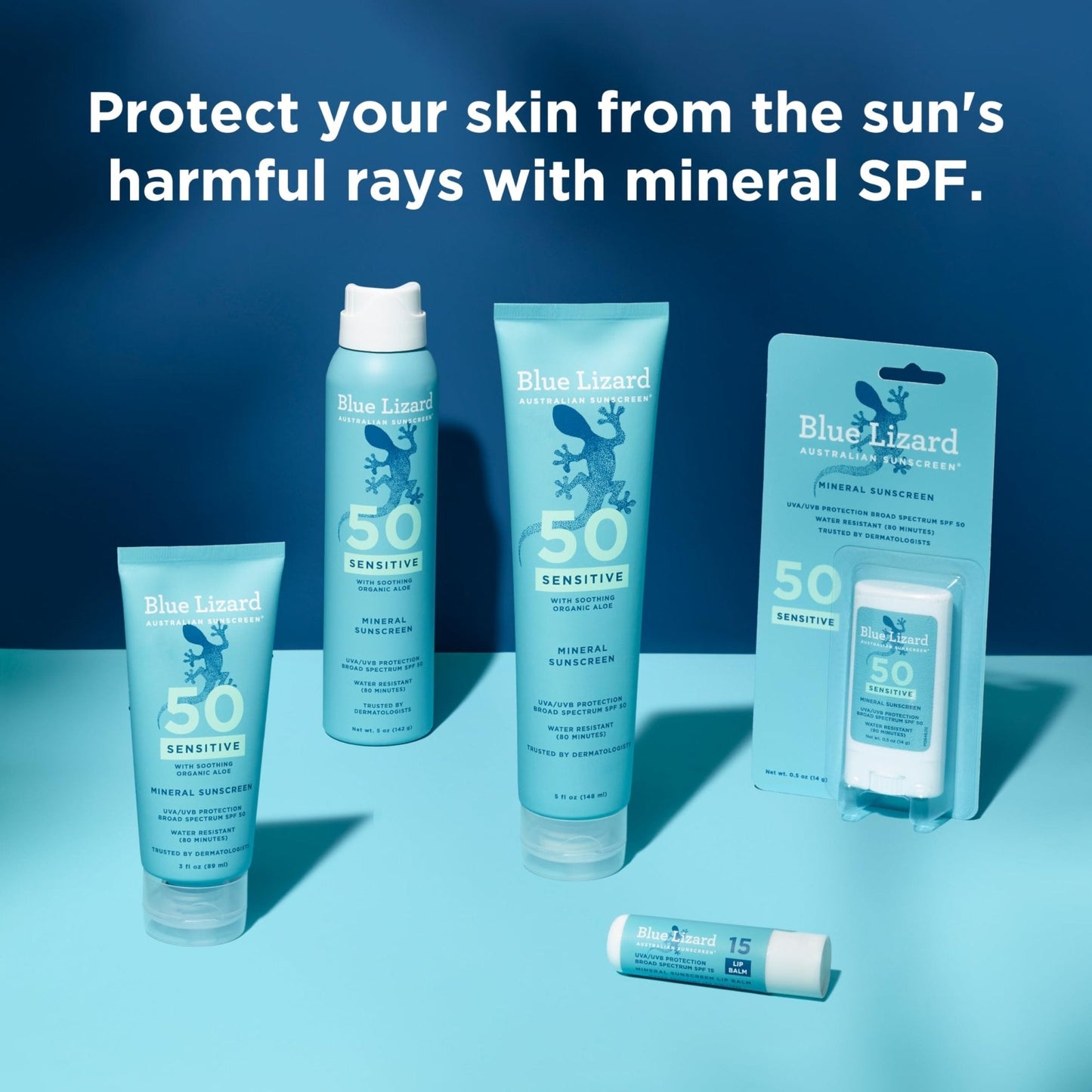 BLUE LIZARD Mineral SPF 15 Lip Balm, 3-Pack: Broad Spectrum Sun Protection, Natural Coconut Flavor, 8 Natural Oils - PrimeBioHealth - canada supplements