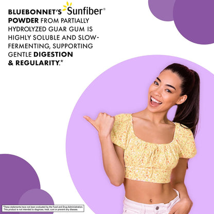 BlueBonnet Nutrition Sunfiber – 6 g of Plant Based Prebiotic Soluble Fiber – Supports Digestive Health* - Instant Dissolve – Non-GMO, Vegan, Kosher, Low-FODMAP – Unflavored, 7.4 OZ, 30 Servings - PrimeBioHealth - canada supplements