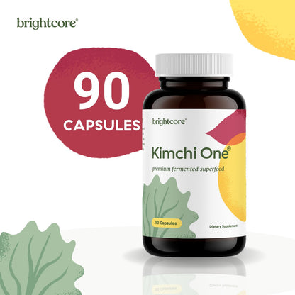 Brightcore Nutrition - Kimchi One, Kimchi Powder Capsules, Probiotics, Enzymes, & Antioxidant Supplement, Premium Gut Health Superfood - PrimeBioHealth - canada supplements