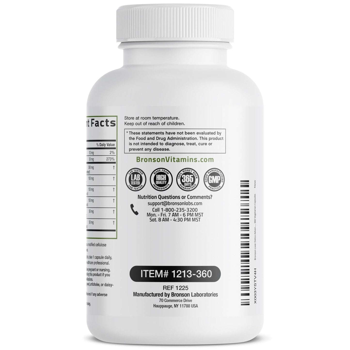 Bronson Liver Detox Advanced Detox & Cleansing Formula Supports Health Liver Function with Milk Thistle, Dandelion Extract, Turmeric, Artichoke Leaf & More, Non-GMO, 60 Vegetarian Capsules - PrimeBioHealth - canada supplements