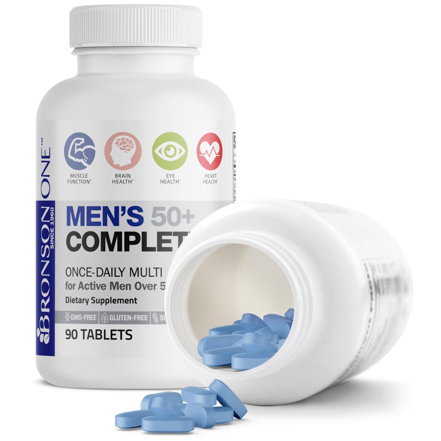 Bronson ONE Daily Mens 50+ Complete Multivitamin Multimineral, 180 Tablets - PrimeBioHealth - canada supplements