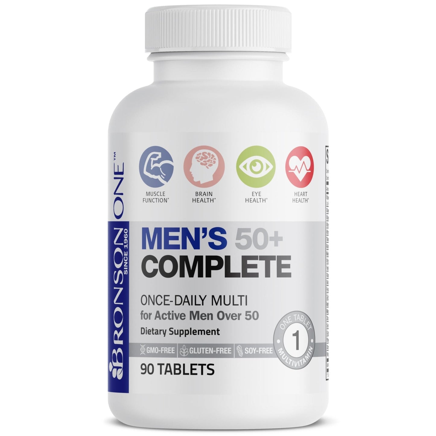 Bronson ONE Daily Mens 50+ Complete Multivitamin Multimineral, 180 Tablets - PrimeBioHealth - canada supplements