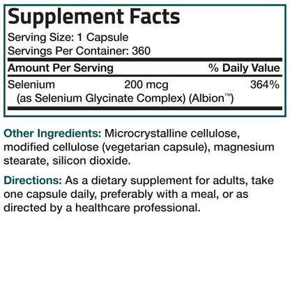 Bronson Selenium 200 mcg – Yeast Free Chelated Amino Acid Complex - Essential Trace Mineral with Superior Absorption, 250 Vegetarian Capsules - PrimeBioHealth - canada supplements