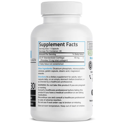 Bronson UC-II Type II Collagen with Undenatured Type II Collagen, 30 Capsules - PrimeBioHealth - canada supplements