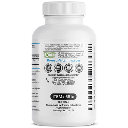 Bronson UC-II Type II Collagen with Undenatured Type II Collagen, 30 Capsules - PrimeBioHealth - canada supplements