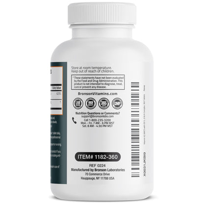 Bronson Vitamin K2 D3 (MK7) Supplement Non-GMO Formula Vitamin D3 5000IU (125 mcg) & 90 mcg K2 MK-7, Easy to Swallow D & K Complex, 120 Tablets - PrimeBioHealth - canada supplements