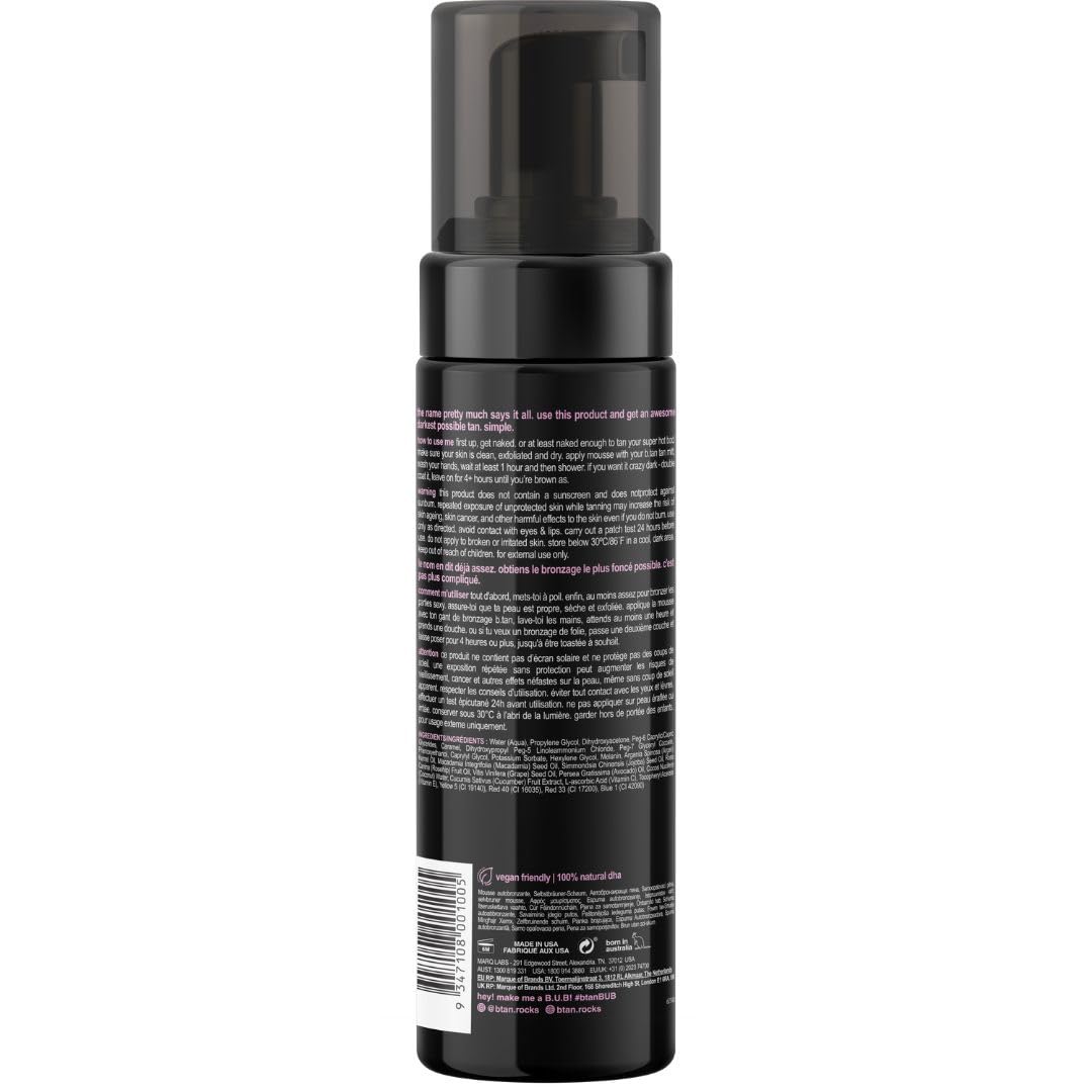 b.tan Ultra Dark Self Tanner Mousse | I Want The Darkest Tan Possible - Fast, 1 Hour Express - PrimeBioHealth - canada supplements