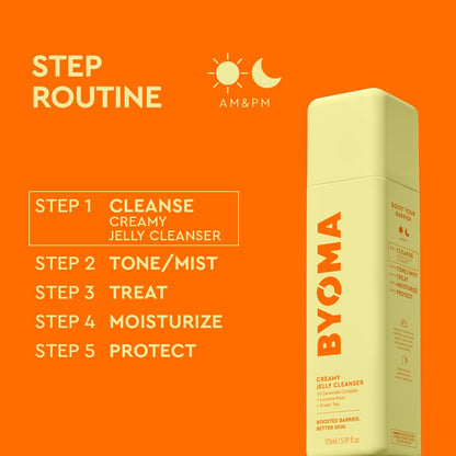 BYOMA Creamy Jelly Cleanser - Hydrating Facial Cleanser for Skin Barrier Repair -Tri-Ceramide Face Wash for Sensitive Skin & All Skin Types - PrimeBioHealth - canada supplements