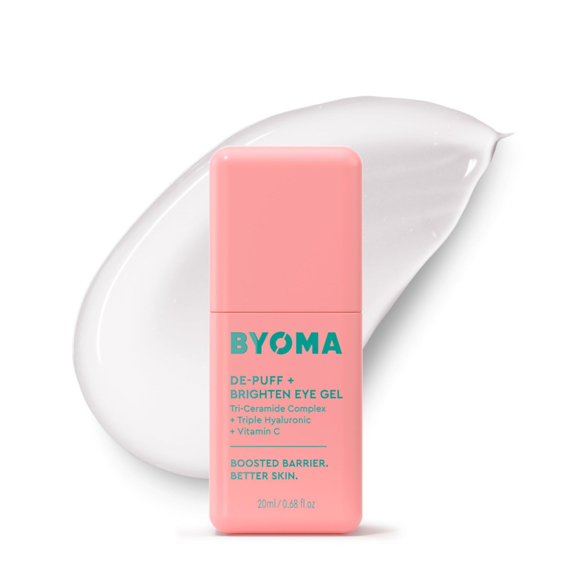 BYOMA De-Puff + Brighten Eye Gel - Lightweight Gel Eye Cream for Dark Circles, Puffiness & Wrinkles - Under Eye Cream - PrimeBioHealth - canada supplements
