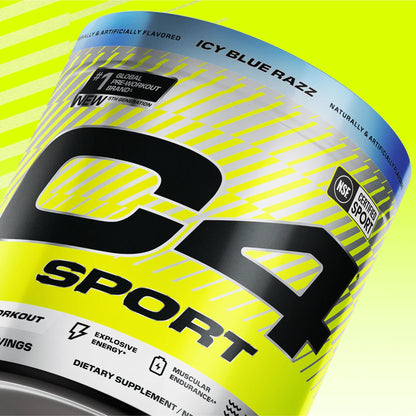 C4 Sport Pre Workout Powder - NSF Certified for Sport - Elite Hydration - 200mg Caffeine + Creatine + Beta-Alanine - Electrolytes and Energy Supplement - PrimeBioHealth - canada supplements