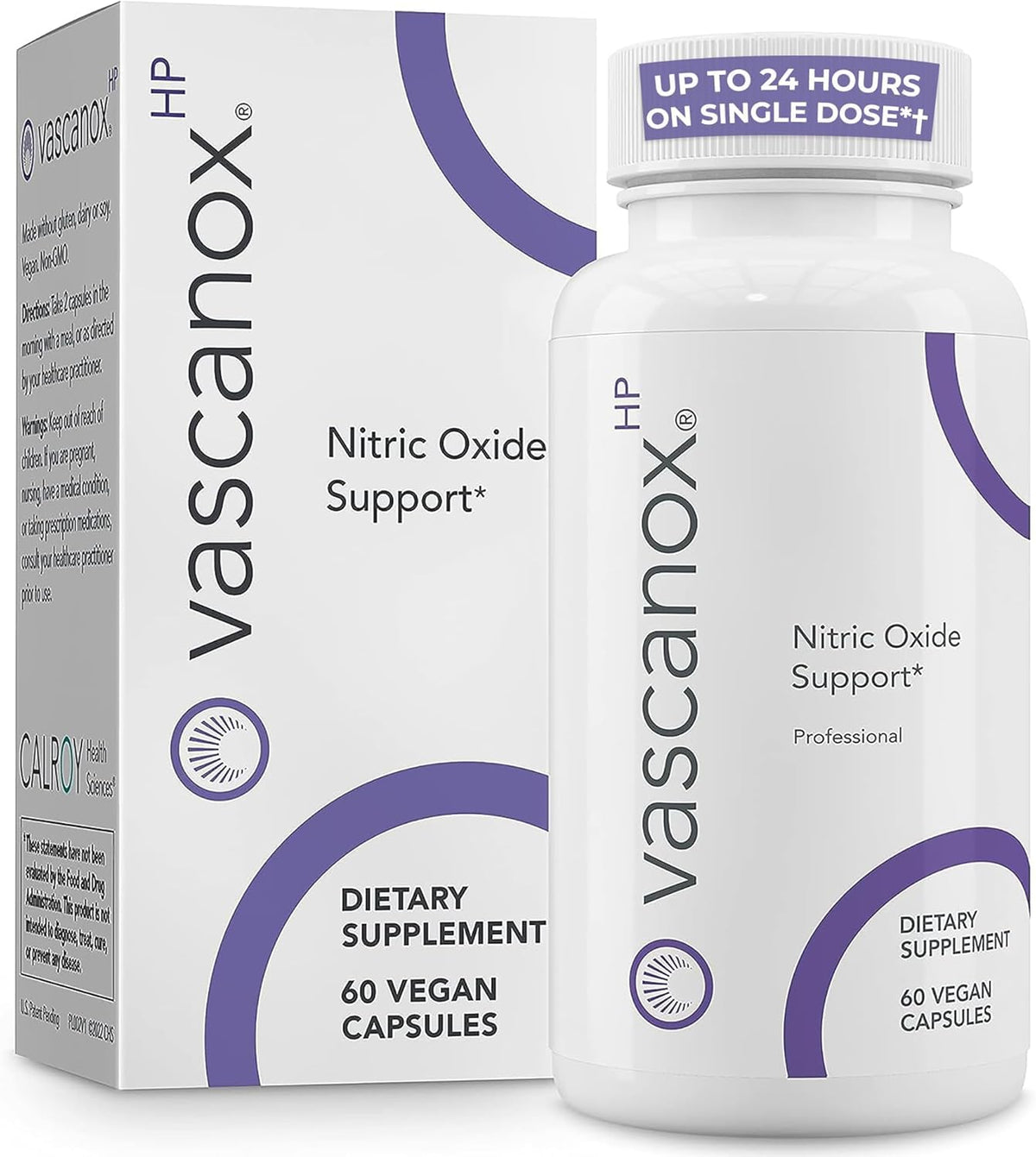 Calroy Health Sciences Vascanox HP - Next Generation Nitric Oxide Support - Up to 24 Hours on Single dose*+ - PrimeBioHealth - canada supplements