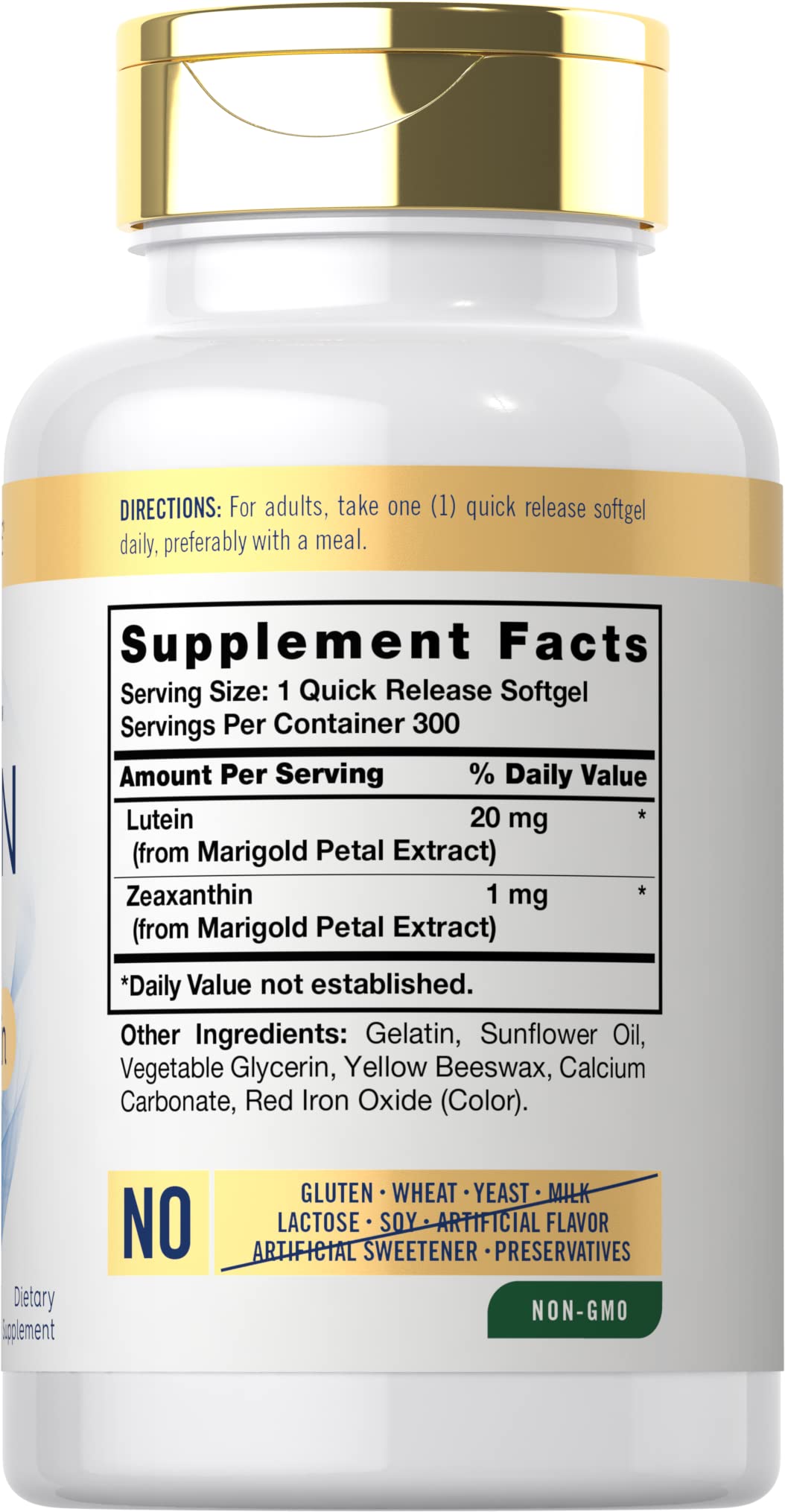 Carlyle Lutein and Zeaxanthin 20mg | 300 Softgels | Eye Health Vitamins | Non-GMO & Gluten Free Supplement - PrimeBioHealth - canada supplements