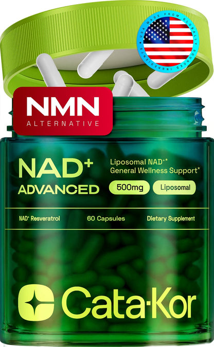 Cata-Kor Liposomal NAD Resveratrol Supplement – NMN Supplement Alternative – Third-Party Tested – Advanced NAD Supplement - PrimeBioHealth - canada supplements