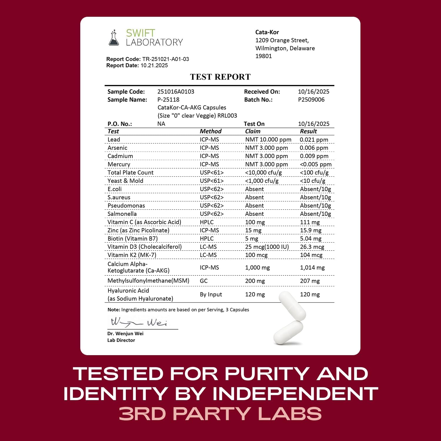 Cata-Kor NAD+ Supplement & Ca-AKG Complex - Liposomal NAD+ Supplement with Resveratrol (60 Capsules) & Ca-AKG, MSM, Hyaluronic Acid & Biotin Beauty Complex (90 Capsules) - PrimeBioHealth - canada supplements
