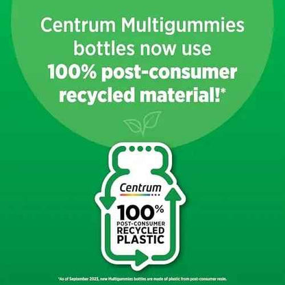 Centrum Men's Organic Multigummies, Men's Multivitamin Gummies, Organic Multivitamin for Men with Essential Nutrients