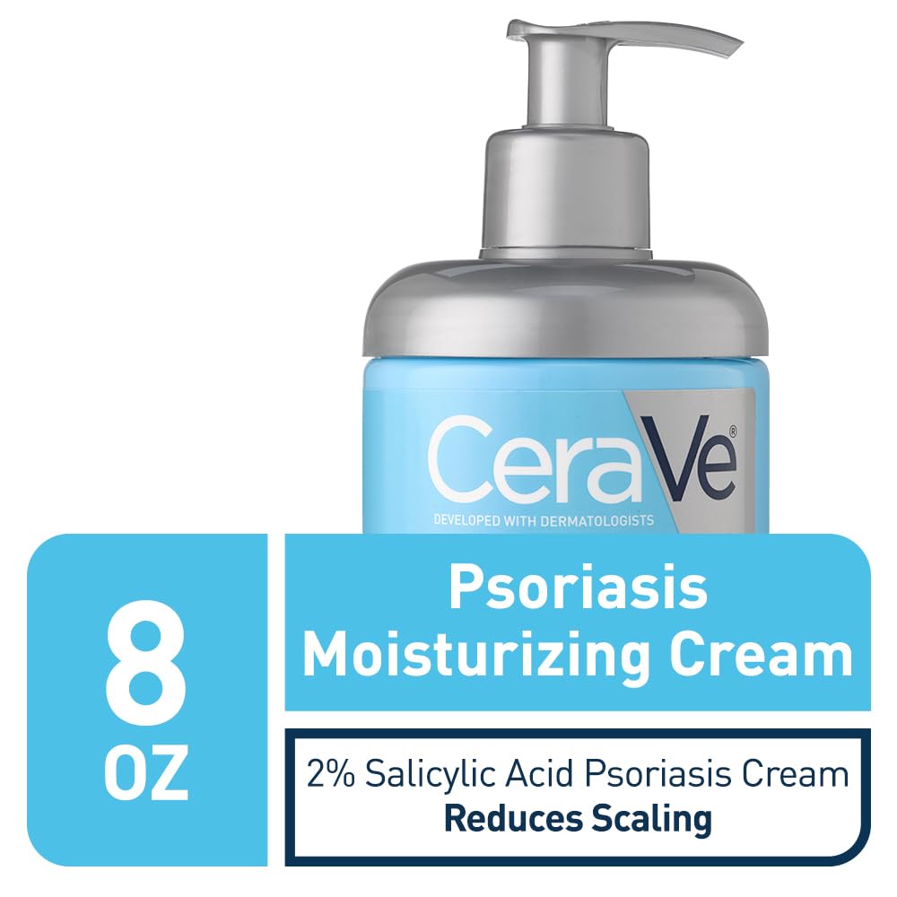 CeraVe Moisturizing Cream for Psoriasis Treatment, With Salicylic Acid for Dry Skin Itch Relief & Urea for Moisturizing - PrimeBioHealth - canada supplements