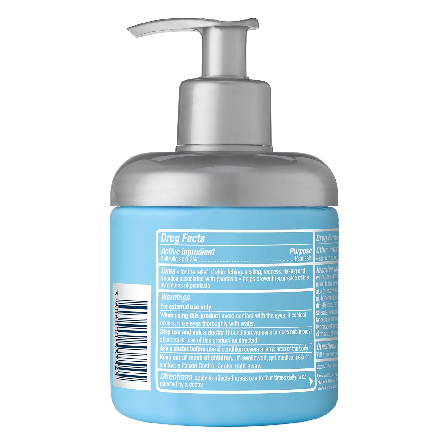 CeraVe Moisturizing Cream for Psoriasis Treatment, With Salicylic Acid for Dry Skin Itch Relief & Urea for Moisturizing - PrimeBioHealth - canada supplements
