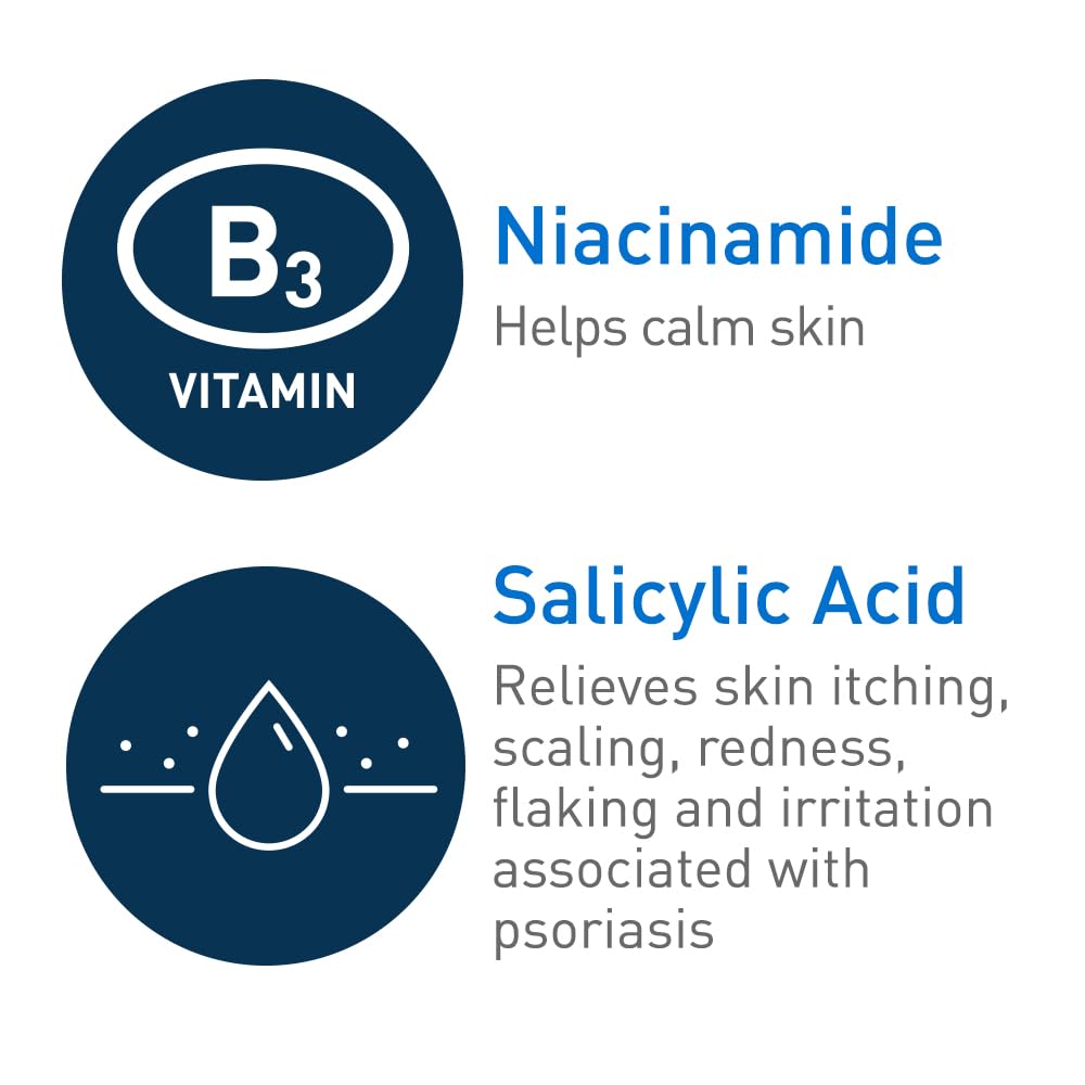 CeraVe Moisturizing Cream for Psoriasis Treatment, With Salicylic Acid for Dry Skin Itch Relief & Urea for Moisturizing - PrimeBioHealth - canada supplements