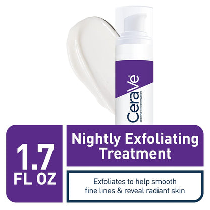 CeraVe Skin Renewing Nightly Exfoliating Treatment, Anti Aging Serum With 5% Blend Of Glycolic Acid & Lactic Acid - PrimeBioHealth - canada supplements