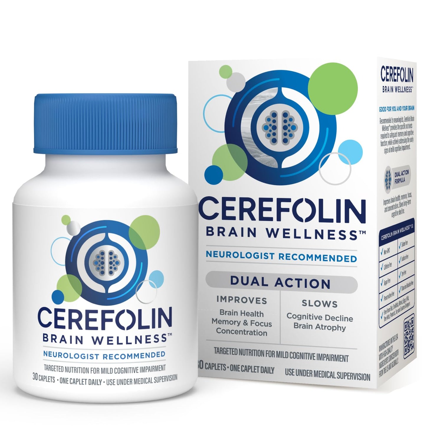 Cerefolin Brain Wellness, Targeted Nutrition for Cognitive Support, Improves Memory, Focus & Concentration, L-Methylfolate, NAC, B12 - PrimeBioHealth - canada supplements