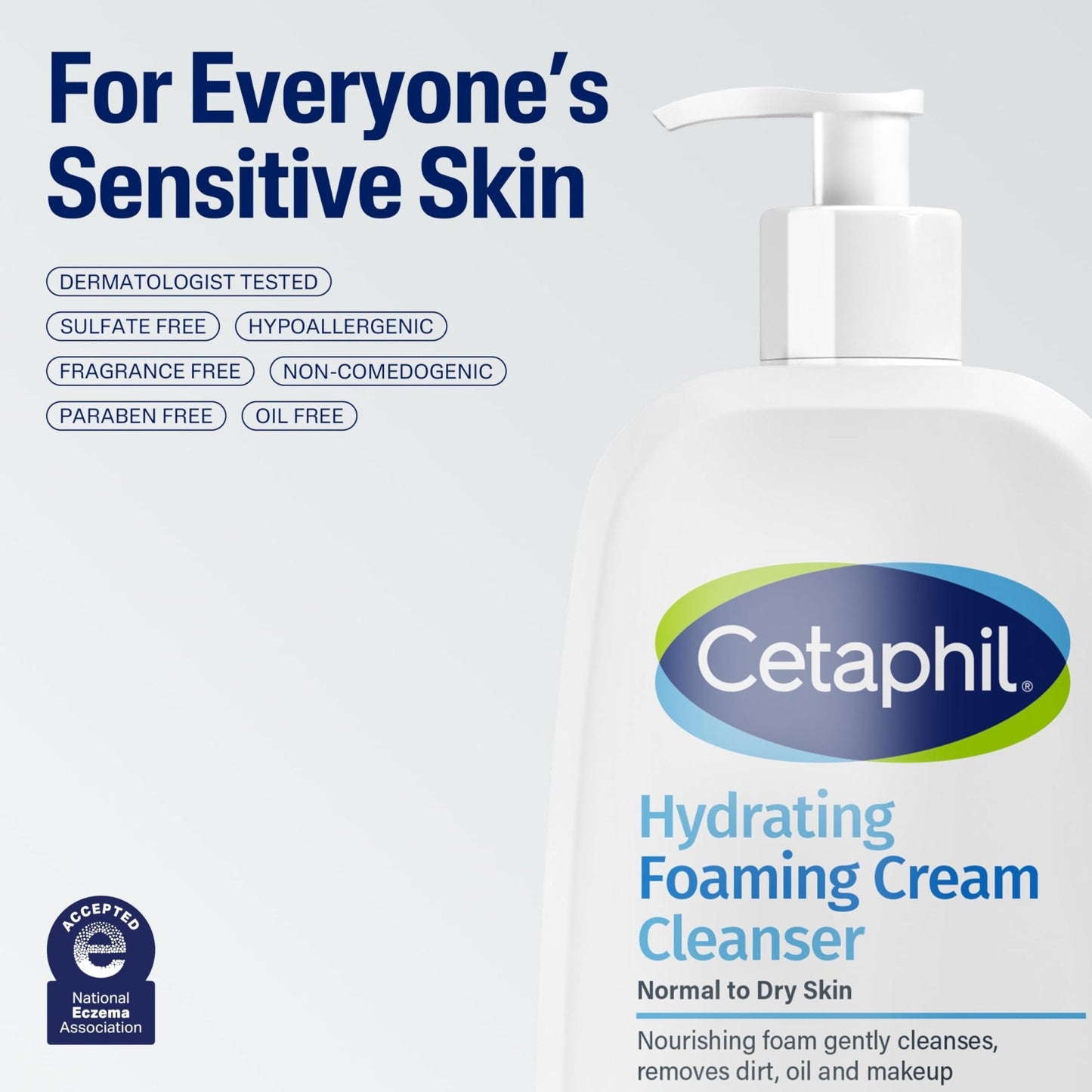 Cetaphil Cream to Foam Face Wash, Hydrating Foaming Cream Cleanser, 16 oz, For Normal to Dry, Sensitive Skin - PrimeBioHealth - canada supplements