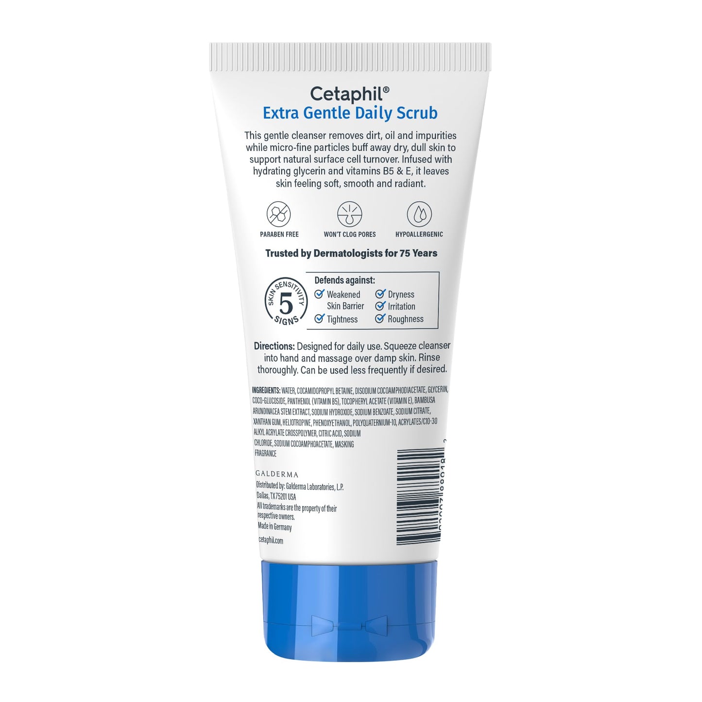 Cetaphil Exfoliating Face Wash, Extra Gentle Daily Face Scrub, Gently Exfoliates & Cleanses - PrimeBioHealth - canada supplements