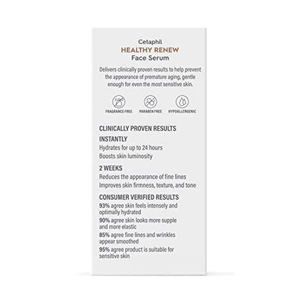 Cetaphil Healthy Renew Anti Aging Face Serum 1 Oz, Retinol Alternative Serum for Face with Niacinamide & Peptides - PrimeBioHealth - canada supplements