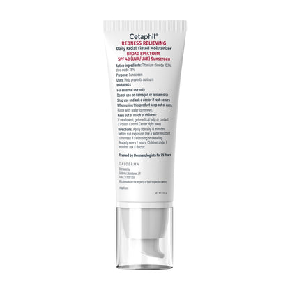 CETAPHIL Redness Relieving Daily Facial Moisturizer SPF 40, 1.7 fl oz, Broad spectrum Sunscreen, Neutral Tint, For Redness-Prone Skin - PrimeBioHealth - canada supplements